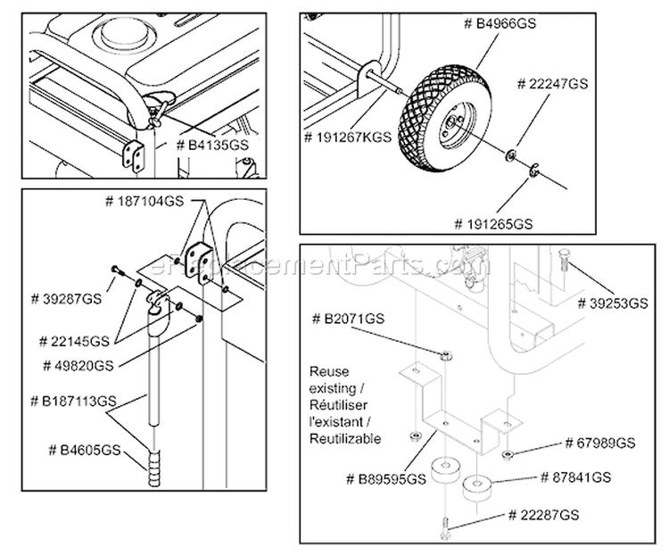 Page D Diagram and Parts List for 1933-0  Briggs and Stratton Generator